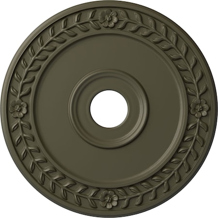 Wreath Ceiling Medallion (Fits Canopies Up To 6), 21 1/8OD X 3 5/8ID X 7/8P